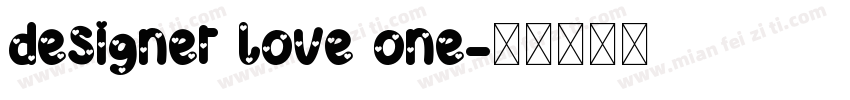 designer love one字体转换
